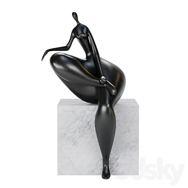 Jean Louis Toutain Art Sculpture 1 3DModel