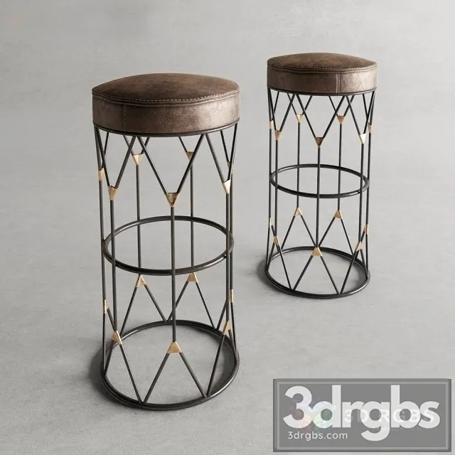 Jean Royer Barstool 3D Model Free