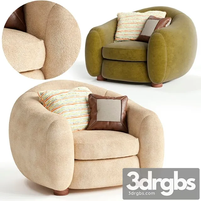 Jean Royer Ours Polaire Arm Chair 3D Model Free