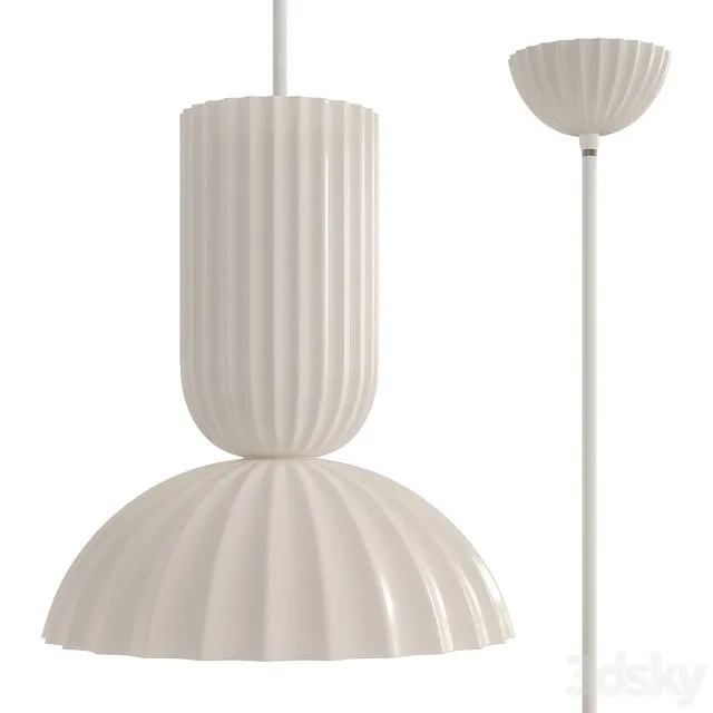 Jeanne Fluted White Porcelain Dome Pendant Free Download