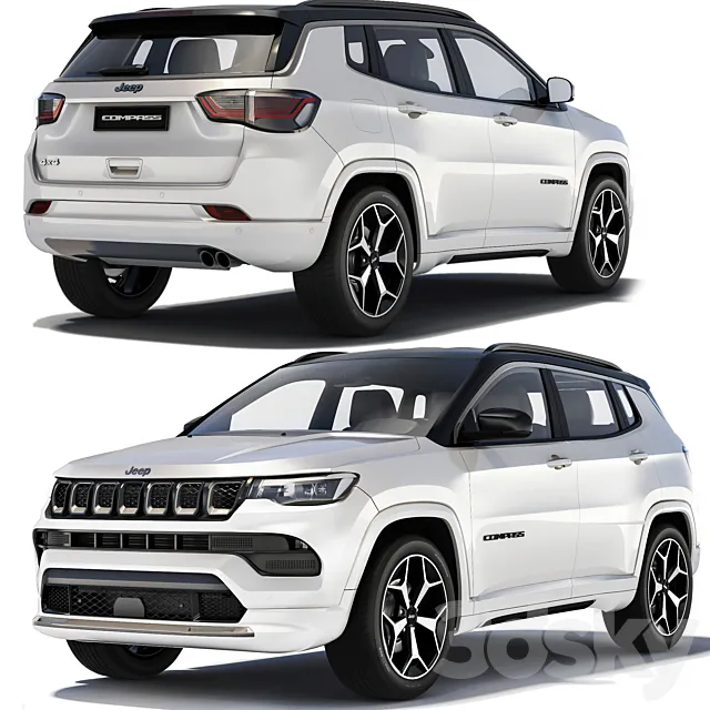 Jeep Compass 2022 3D Model