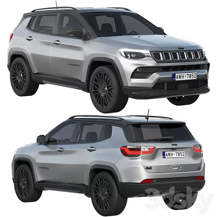 Jeep Compass 2022 3D Model Free