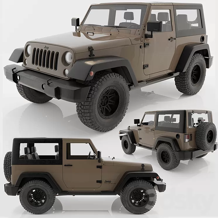 jeep wrangler rubicon 3D Model