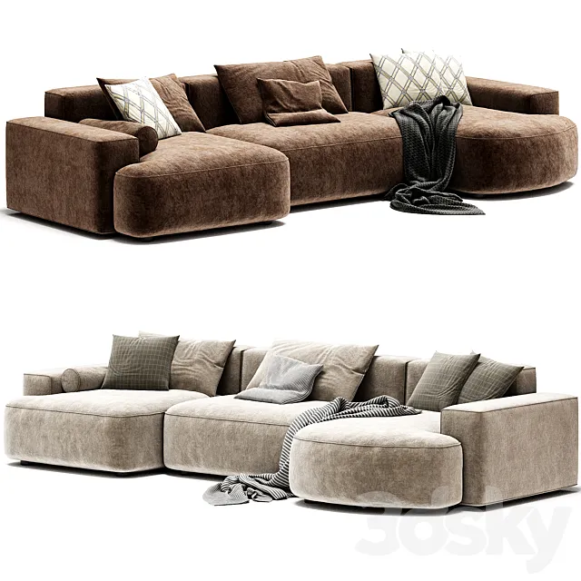 JEFF Sofa By Pedrali 3D Model