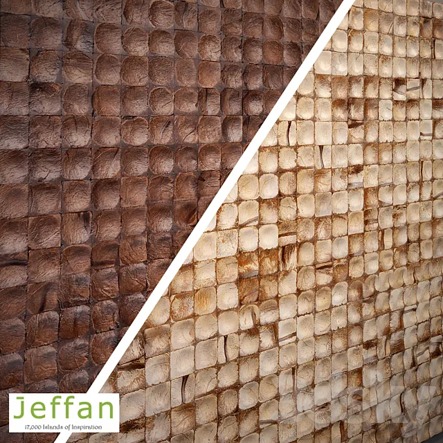 Jeffan. Cocomosaic Tiles - Espresso Bliss. Natural Bliss 3DModel