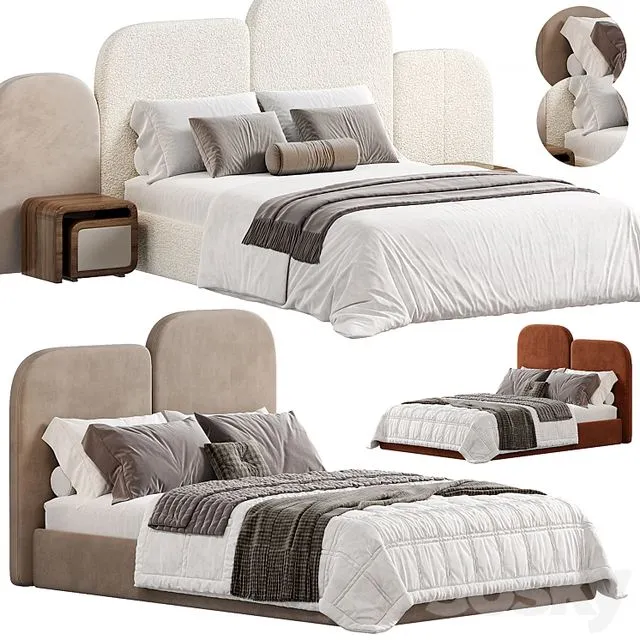 Jeffriess Silk Abaca Bed 3D Model