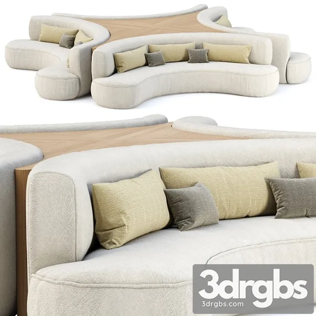 Jenifer Modular Restaurant Sofa Jr20 Modulnyi Restorannyi Divan 3D Model Free