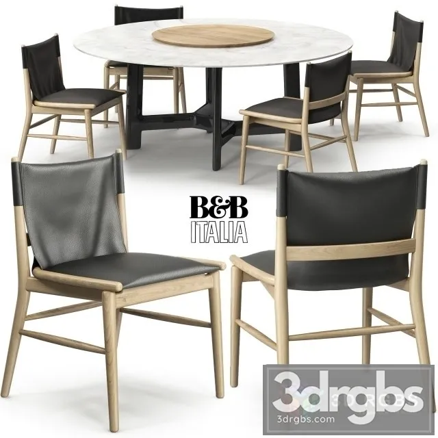 Jens Chair Alex Table 3D Model Free