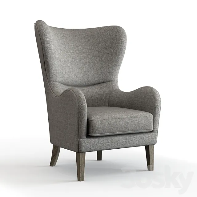 Jera Swoop Wing Chair 3D Model