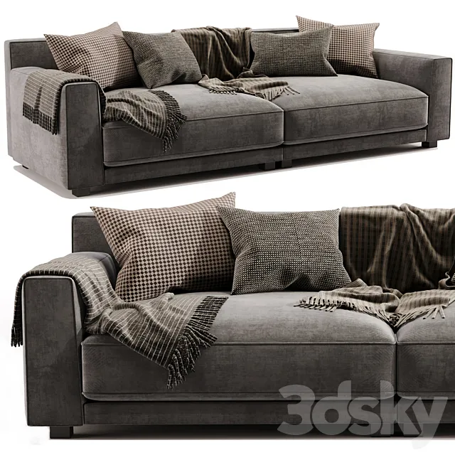 Jesse Daniel Chaise 2 Seater Sofa 3D Model