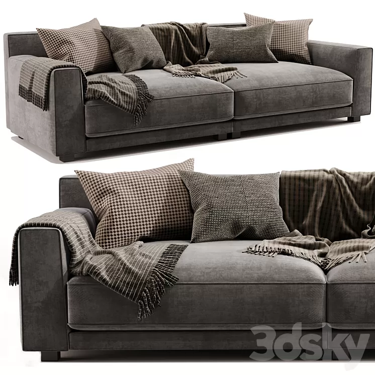 Jesse Daniel Chaise 2 Seater Sofa 3D Model