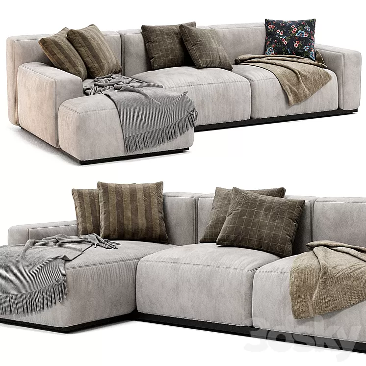 Jesse Daniel Chaise Longue Sofa 3D Model