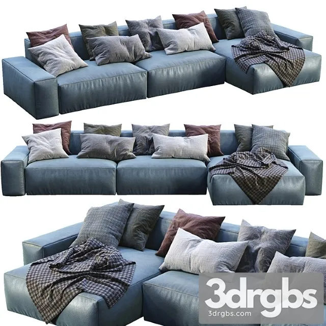 Jesse Leather Sofa Daniel 1 3D Model Free