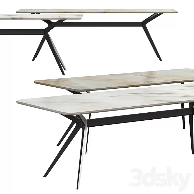 Jesse Pierluigi Dining Table 3D Model