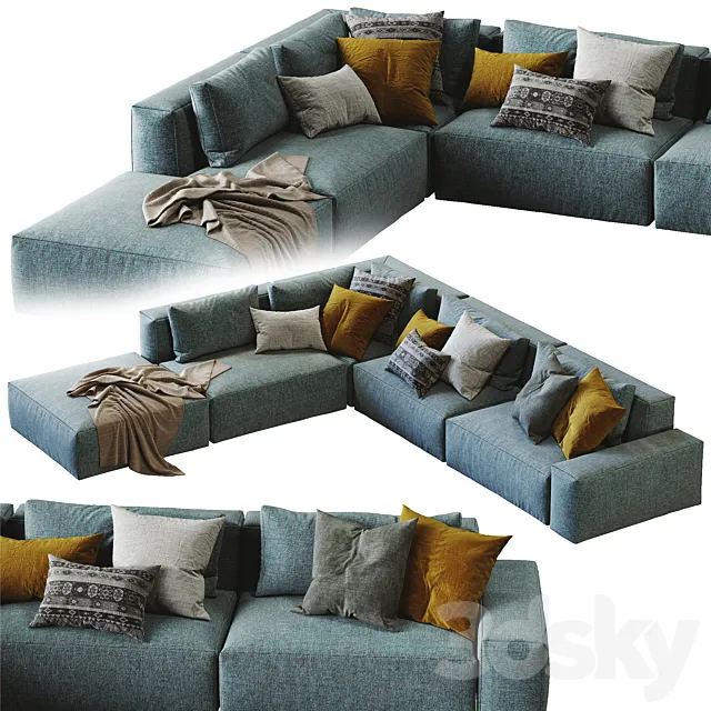 Jesse sofa Daniel 5 3D Model