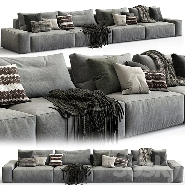 Jesse sofa Daniel (composition 4) 3DModel