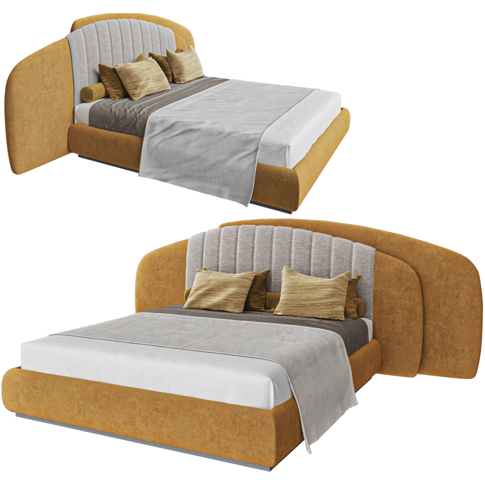Jetclass - Bed Olivia JOV101.18 3D Model