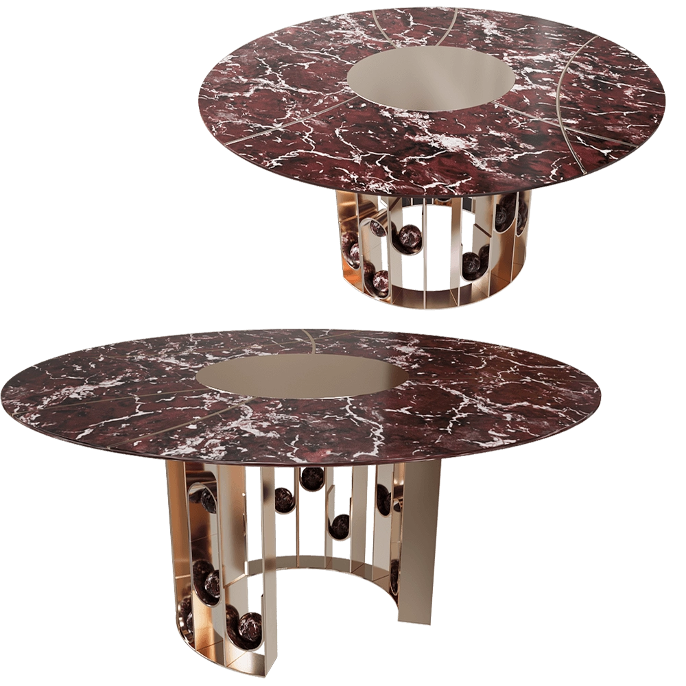 Jetclass - Dining table Groove JGO201 3D Model