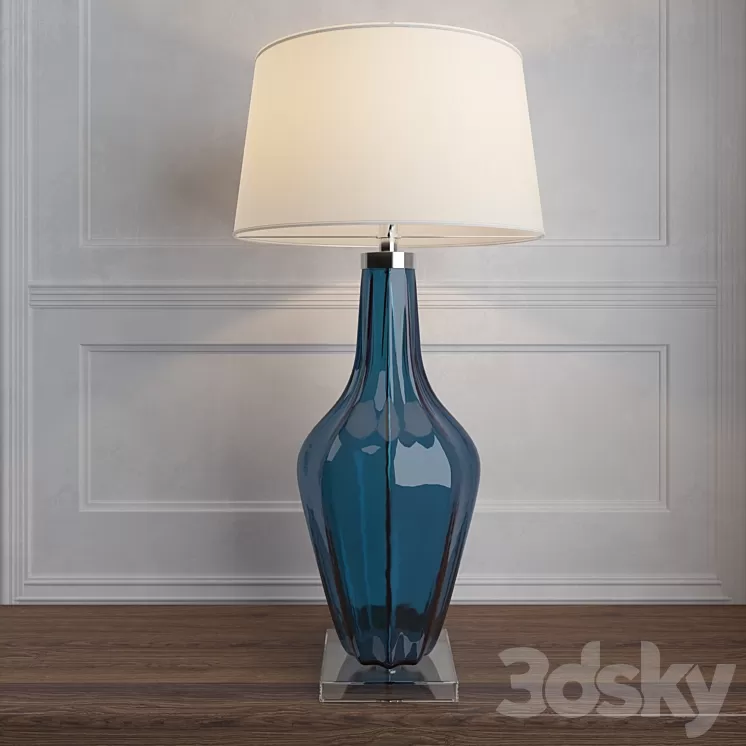 Jewel Glass Lamp Sapphire 3D Model