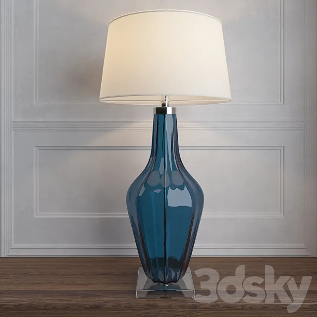 Jewel Glass Lamp. Sapphire 3DModel