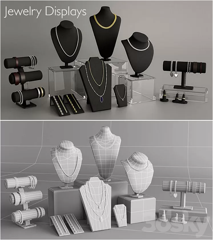 Jewellery Displays 3D Model