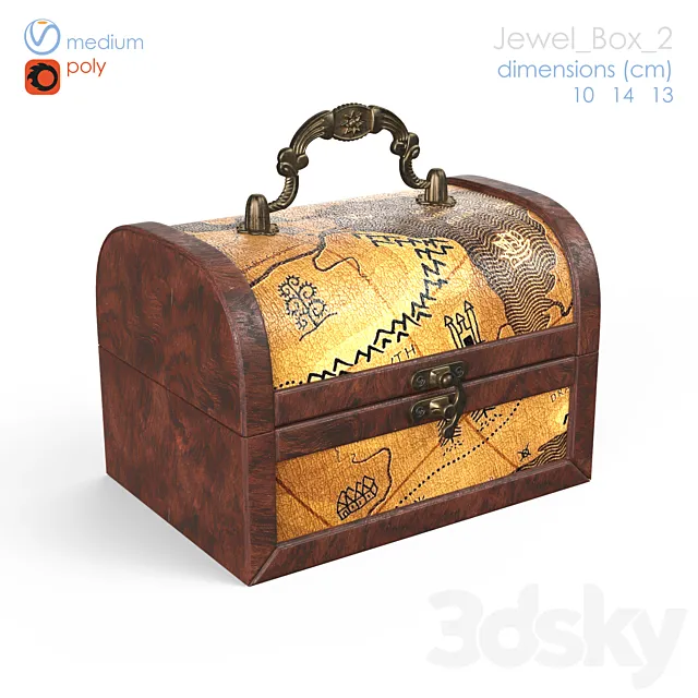 jewelry box 2 3D Model