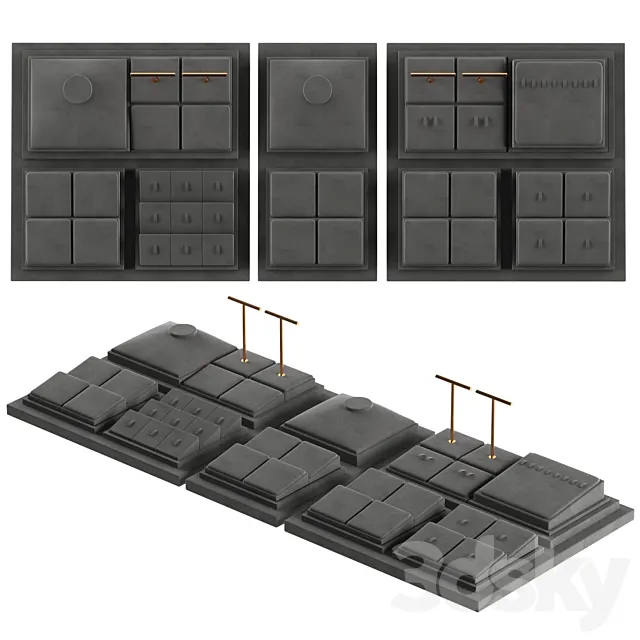 Jewelry display fanxi-03 3DModel