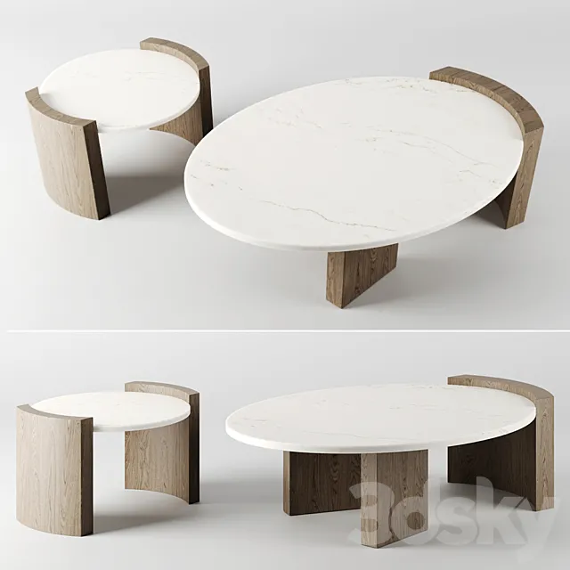 JIA COFFEE TABLES by Atelier de troupe 3DModel