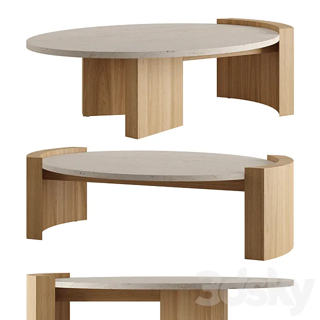 JIA OVAL Coffee Table by Atelier De Troupe 3DModel