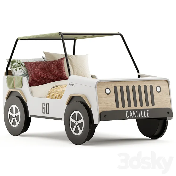 JIIP CAR BED GAUTIER 3D Model Free