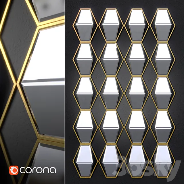 Jillian mirrored wall decor Free Download