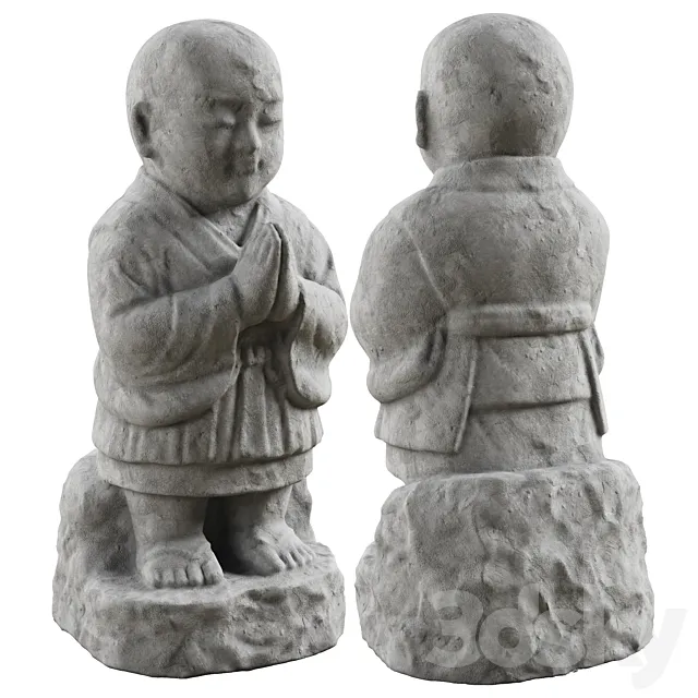 Jizo Ojizo statue 3DModel