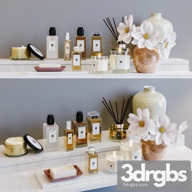 Jo Malone Bathroom Set 3D Model Free
