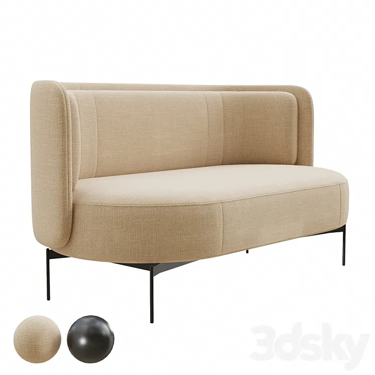 Joe Sofa Low 3D Model Free
