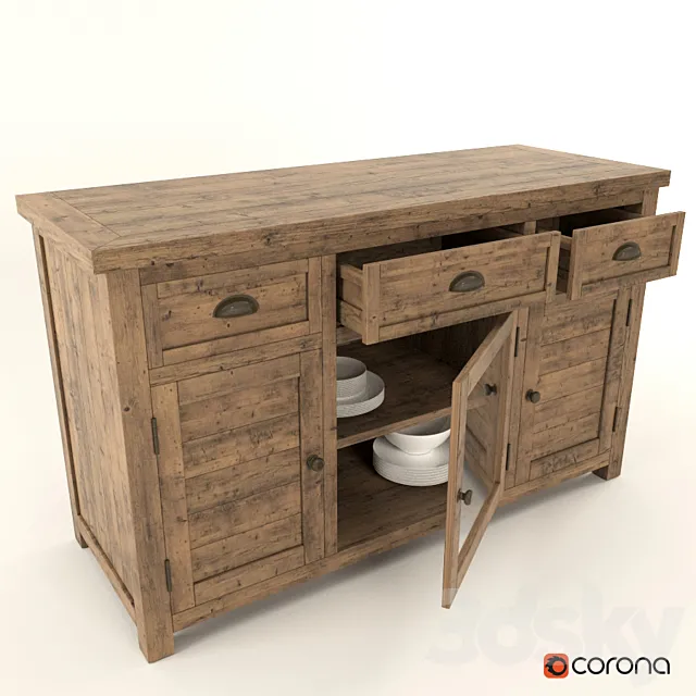 Jofran Slater Mill Console 3DModel