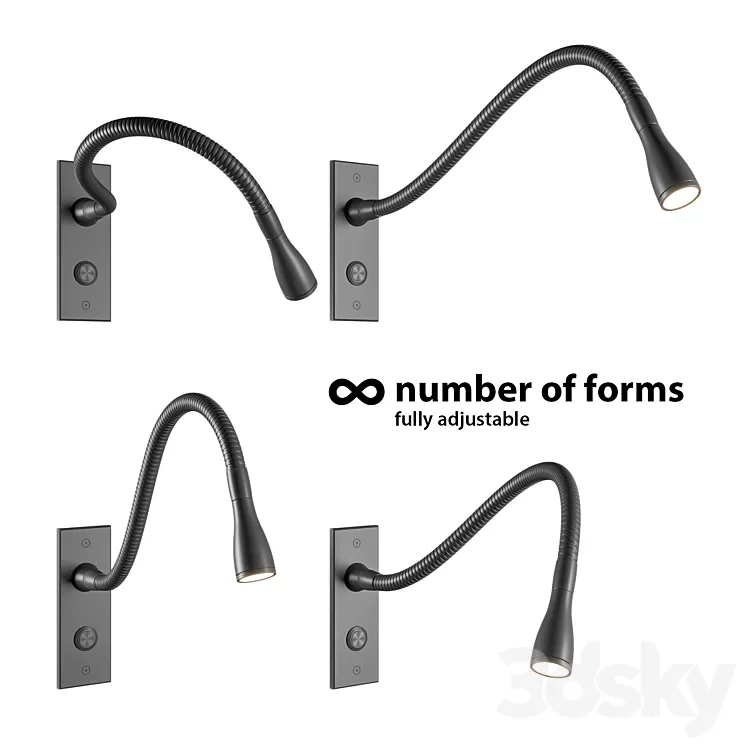 John Cullen: Cama Reading Light 3D Model