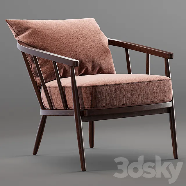 John Lewis- Croft Collection Frome Armchair 3D Model
