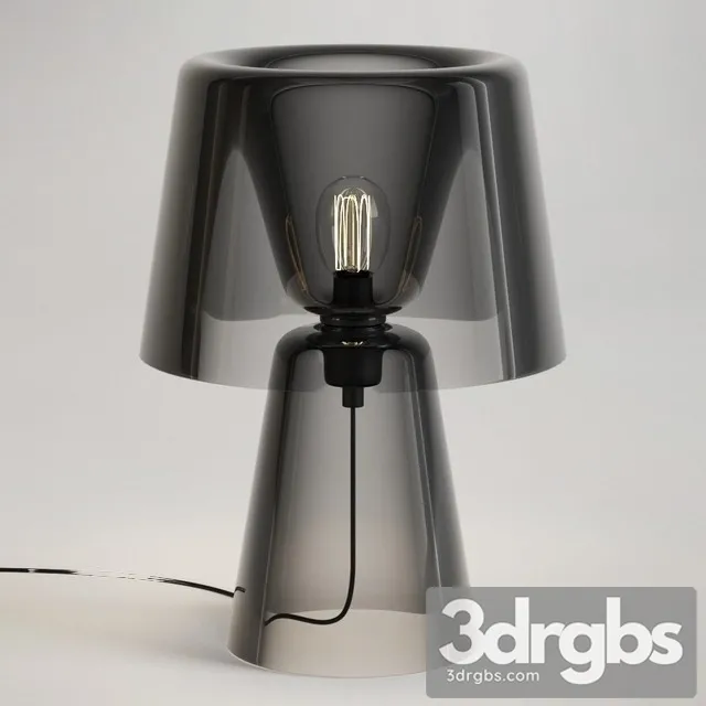 John Lewis Large Glass Table Lamp Smoke 3D Model Free