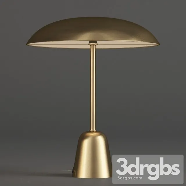 John Lewis LED Table Lamp Satin Brass 3D Model Free