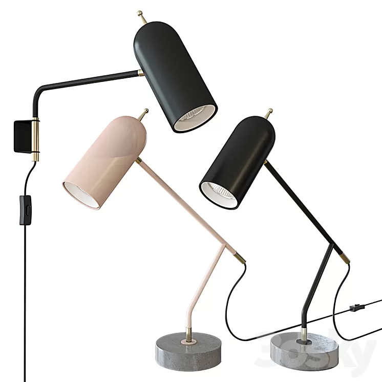 John Lewis No.045 LED Wall Light Black