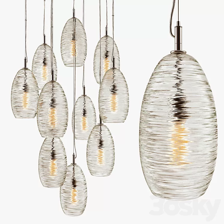 John pomp - Spun thread cluster 3D Model