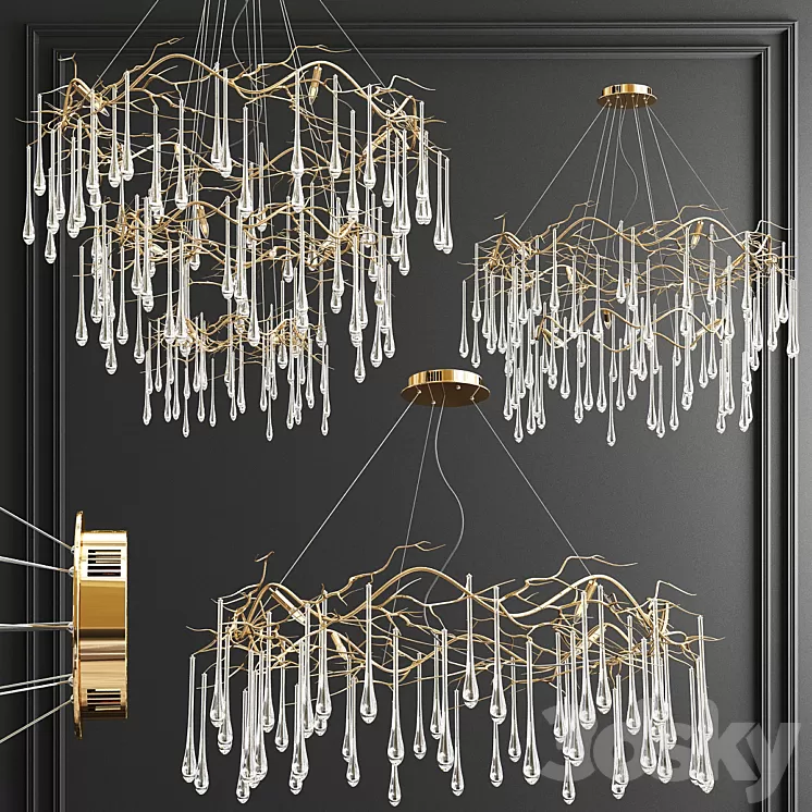 John Richard Chandelier – 3 type 3D Model