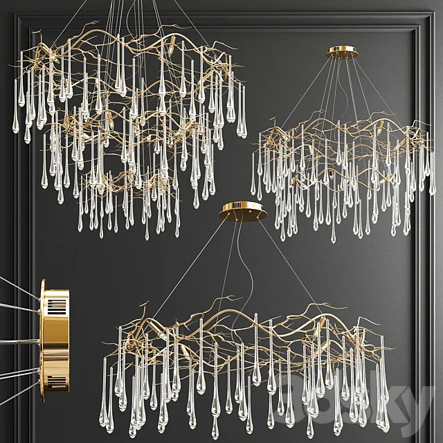 John Richard Chandelier - 3 type 3DModel