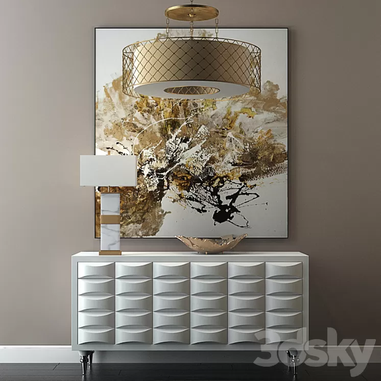 John Richard decorative set 3D Model