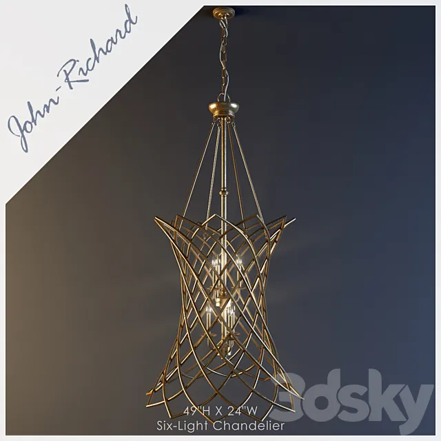 John Richard Lamps and Lighting Chandelier 3DModel