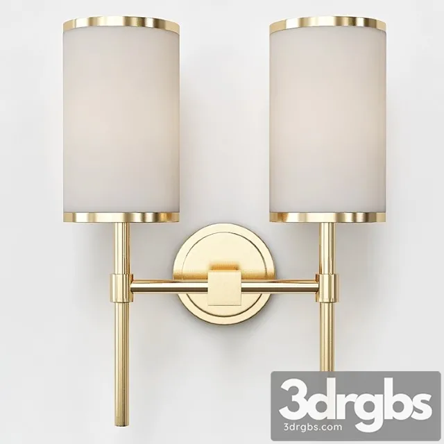 John richard modern brass wall sconce 3D Model Free