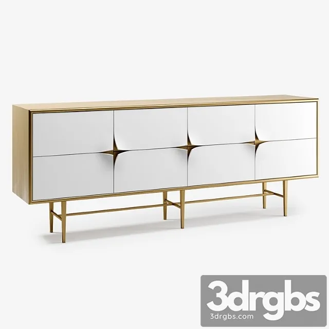John Richard Pared Sideboard Console 3D Model Free
