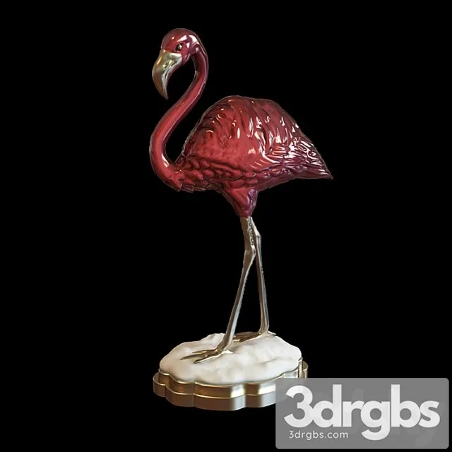 John-richard porcelain pink flamingo 3D Model Free