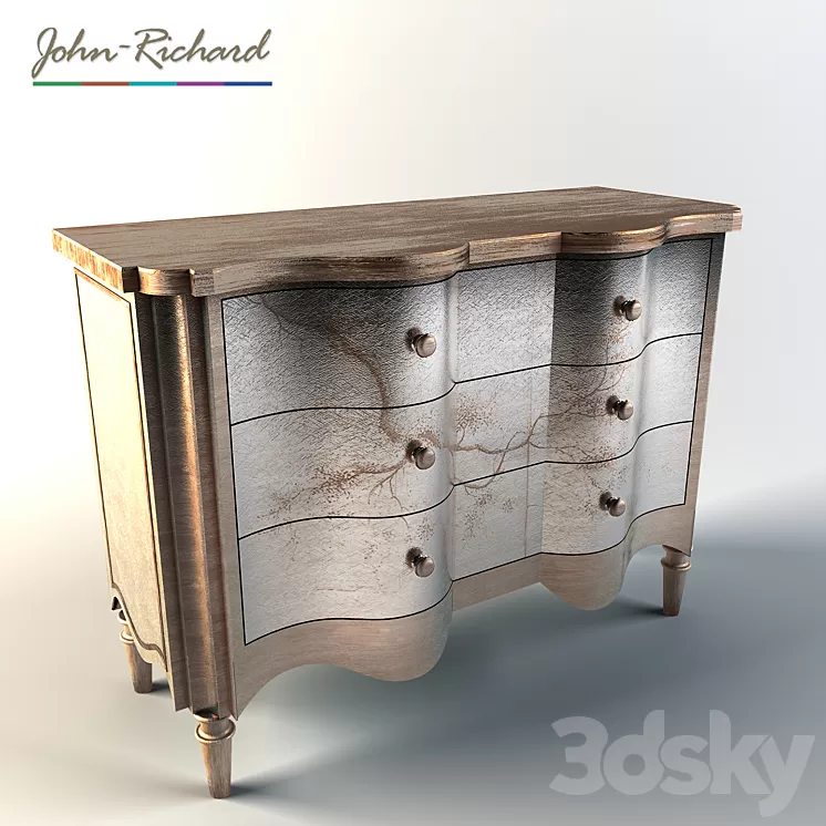 John Richard Portobello Serpentine Chest 3D Model
