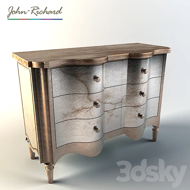 John Richard Portobello Serpentine Chest 3DModel
